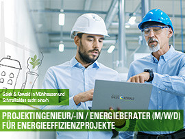 Anzeige Galek & Kowald: Projektingenieur/in / Energieberater (M/W/D) für Energieeffizienzprojekte