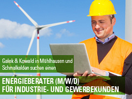 Anzeige Galek & Kowald: Energieberater für Industrie- und Gewerbekunden (M/W/D)